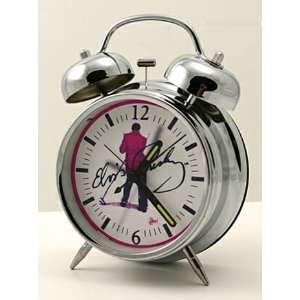  Elvis Back Signature Twin Bell Alarm Clock