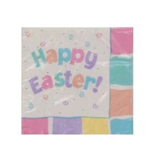  New   easter fun 16 count 9 7/8 x 9 7/8 napkins   Case of 