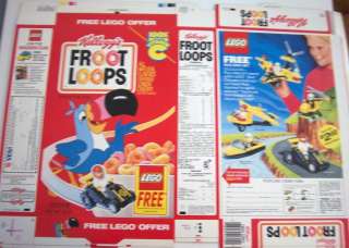 1991 Kelloggs Froot Loops Lego Cereal Box Flat kz36  