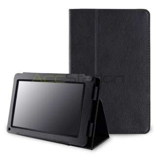 For Kindle Fire Folio Leather Case with Stand+Charger+USB Cable+Stylus 