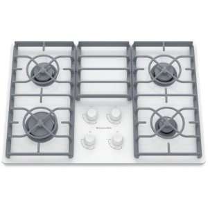   Gas Cooktop with Gas on Glass Cooktop Surface & Electronic Ign