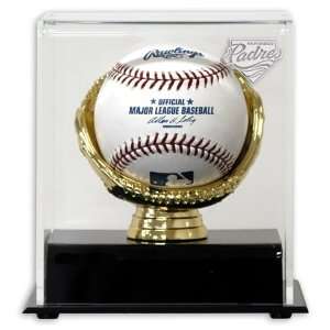  Gold Glove MLB Single Baseball Padres Logo Display Case 