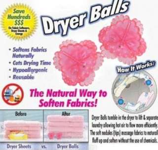 4x Washing Laundry Dryer Ball Fabric Soften Reusable  