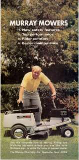 1972 Jack Nicklaus Murray 30 Riding Lawn Mower print ad  
