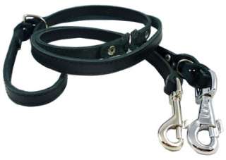 Braided up to 84 Schutzhund 6 Way Leather Dog Leash Large XLarge 