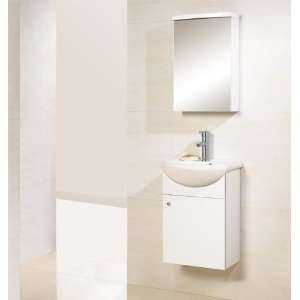 DreamLine DLVRB 101 WH White 17 Wall Mounted Modern Bathroom Vanity 