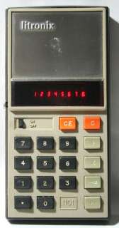 Old CALCULATOR 1974 Litronix 1101 Cupertino,CA Red LED  