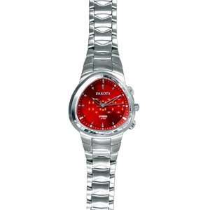   Stainless Case/Red Dial   Dakota Watch Company