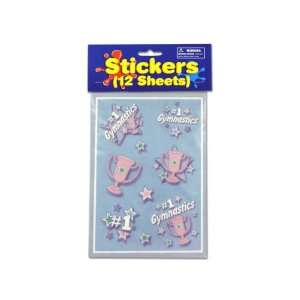  Bulk Pack of 72   Gymnastics Sticker Sheets (Each) By Bulk 
