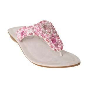  Delman Ballet Pink Suede Beaded Taj Thongs Everything 