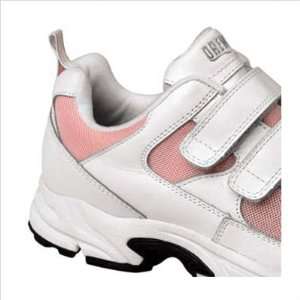  Womens FLASH VELCRO Athletic Sneaker   White/Pink Combo 