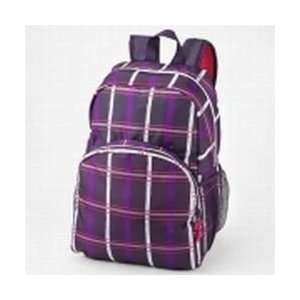  Eastsport Fuel Purple Sketchy Plaid Backpack Sport School 