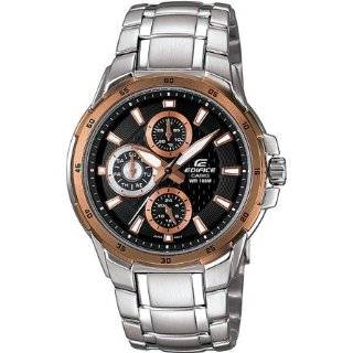  Casio Mens Edifice 100M Stainless Steel Watch EF 336D 