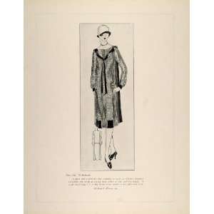   Deco Fashion Ensemble Edward Molyneux   Original Print