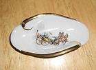 Limoges France Gold Rim Horse and Buggy Pin Dish