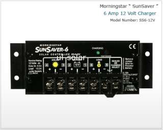   current 6 amp system voltage 12 volts the morningstar sunsaver line of