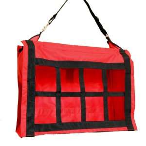  Heavy Duty Canvas XL Hay Bag Tote Dividers Red Sports 