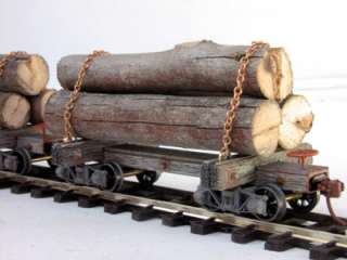 48/On30 Wood & Brass Skeleton Log Cars (6 Car Kit)  