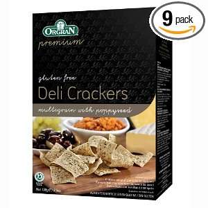Orgran Multigrain Crackers with Poppyseed, 3.5 Ounce Boxes (Pack of 9)