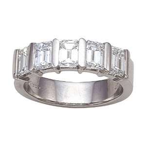  Karina B(tm) Emerald Cut Diamonds Band in Platinum 950 