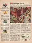 1945 VINTAGE ANHEUSER BUSCH BEER INC GOING TO HEAR BETTER PRINT AD