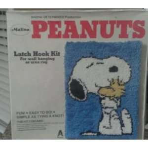 Peanuts Buddies 20 X 27 Snoopy Hugging Woodstock Latch Hook Kit 1965