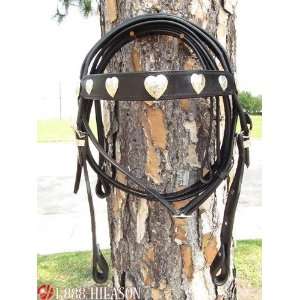 Western Draft Leather Tack Horse Bridle Headstall Reins  