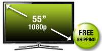 Samsung 55 inch 3 D Ready 1080p 240Hz LED LCD TV UN55C7000