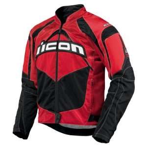    Icon Contra Textile Motorcycle Jacket   Red Medium Automotive