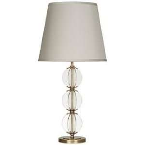 Robert Abbey Latitude Clear Glass Antique Brass Table Lamp