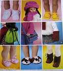 Doll Accessories pattern boots shoes slippers purse mit