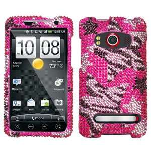  HTC EVO 4G Rebel Stars Full Diamond Bling Phone Protector Cover 