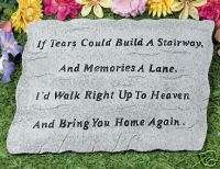 MEMORIAL STONE POEM FOR BELOVED PET OR LOVED ONE  