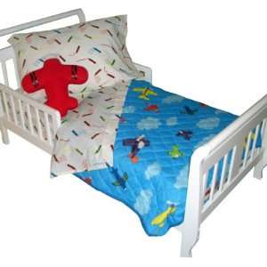  Whisper Soft Skyway 4 Piece Toddler Bedding Set Baby