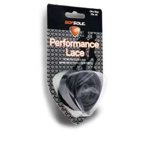  Sof Sole Performance Round Stretch Laces, Black, 42 