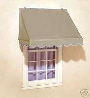 Designer Retractable Window Awning   Beige Awning  