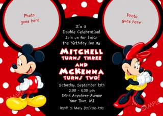 Mickey Mouse Invitation for Birthday Party  