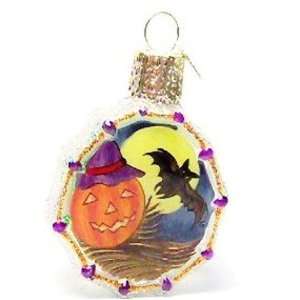  Inside Art Bat and Jack OLantern Halloween Ornament