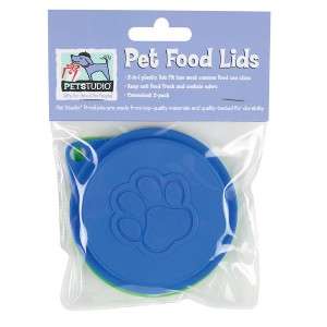 Pet Studio Pet Food Lid 2 Pack Assorted Colors NEW  