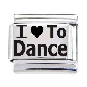  Body Candy Italian Charms Laser I Love To Dance Jewelry