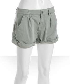 Blank NYC sea stretch cotton twisted cuff shorts   