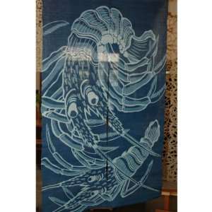  Japanese Noren, (WE1130), linen door way curtain