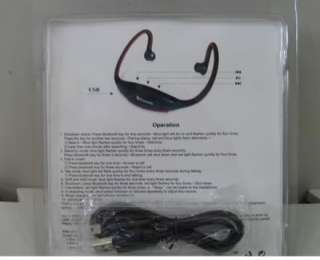 Wireless Bluetooth Sports Headset Headphones for Nokia Phone Red 