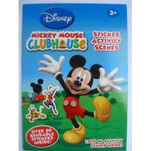 KIDS NEW MICKEY MOUSE CLUBHOUSE STICKER ACTIVITY SCENES BOOK CHRISTMAS 
