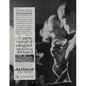   Jet travel  1960 ALITALIA Airlines Ad, A1473 