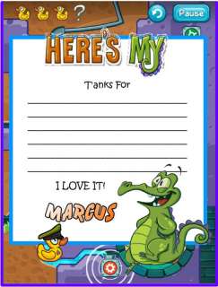 Wheres My Water? Custom Personalized Thank You Note Cards  http 