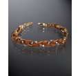 ettika rust deerskin and crystal braided bracelet mouseover to zoom 