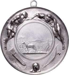 Silvered Bronze Lincoln Indian Peace Medal  