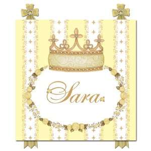  Posh Princess Crown Name Plaque Sunshine Yellow