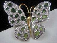 Nolan Miller Stained Glass Enamel Effect cast Butterfly Crystal 